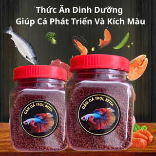 Lọ 50g Cám Cá Trọi - Beta Hàm Lượng Dinh Dưỡng Cao Tăng Cường Miễn Dịch Và Lên Màu Tốt