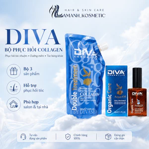 Kem Ủ Tóc DIVA Collagen 500ml Túi | Hỗ Trợ Phục Hồi Tóc Nhuộm, Dưỡng Mềm Mượt, Bóng Khỏe.