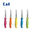 Dao gọt hoa quả lưỡi thẳng 94mm KAI Hocho Kitchen Knife Short bằng thép không gỉ cán nhựa PP nhiều màu (Vỉ nhựa)