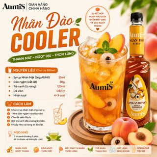 Siro Syrup Nhãn Mật Ong Aumis 750ml – Hương Vị Độc Đáo, Pha Chế Trà Trái Cây, Trà Sữa Cho Quán Cafe