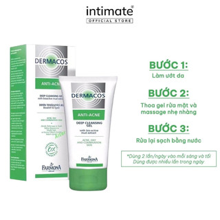 Sữa Rửa Mặt Dịu Nhẹ Làm Sạch Sâu Dermacos Anti-Acne Deep Cleansing Gel 150ml