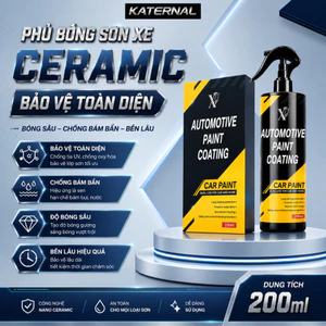 CHAI XỊT PHỦ BÓNG SƠN XE NANO CERAMIC 200ML – BẢO VỆ TOÀN DIỆN, SÁNG BÓNG NHƯ MỚI - Tặng Khăn Lau