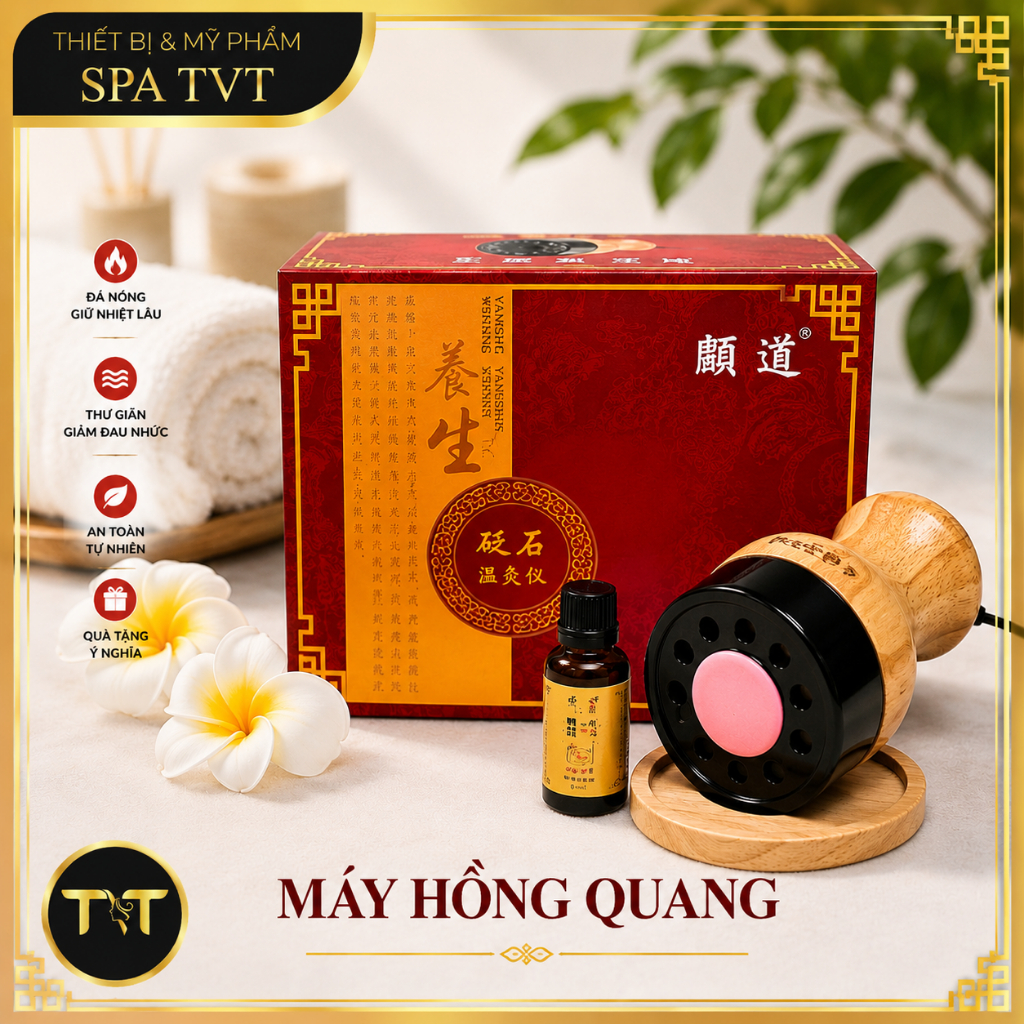 Cốc Hồng Quang Cao Cấp Chải Thông Kinh Lạc, Massage Vai Cổ Gáy, Dưỡng Sinh, Làm Ấm Cơ Thể