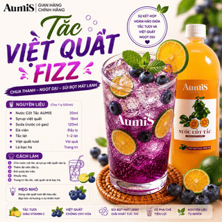Combo 2 Chai Nước Cốt Tắc Aumis 1000ml – Giải Pháp Thay Tắc Tươi, Pha Trà Trái Cây Thanh Mát Ngày Hè
