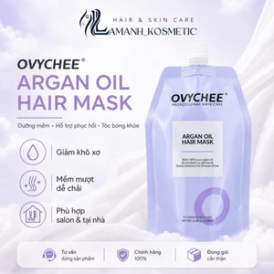 Kem Ủ Tóc OVYCHEE Argan Oil Hair Mask 500ml | Dưỡng Tóc Khô Xơ, Mềm Mượt, Bóng Khỏe.