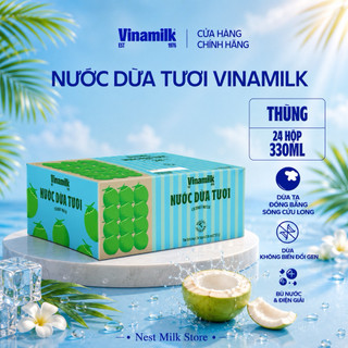 Nước Dừa Tươi Vinamilk 330ml - Thùng 24 Hộp