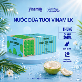 Nước Dừa Tươi Vinamilk 330ml - Thùng 24 Hộp