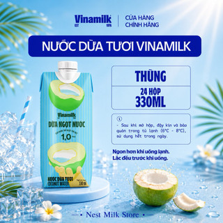 Nước Dừa Tươi Vinamilk 330ml - Thùng 24 Hộp