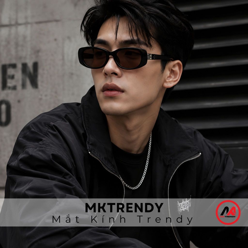 Kính râm gọng vuông MKTRENDY kính mát chống tia UV thời trang nam nữ phong cách sang trọng cao cấp T603