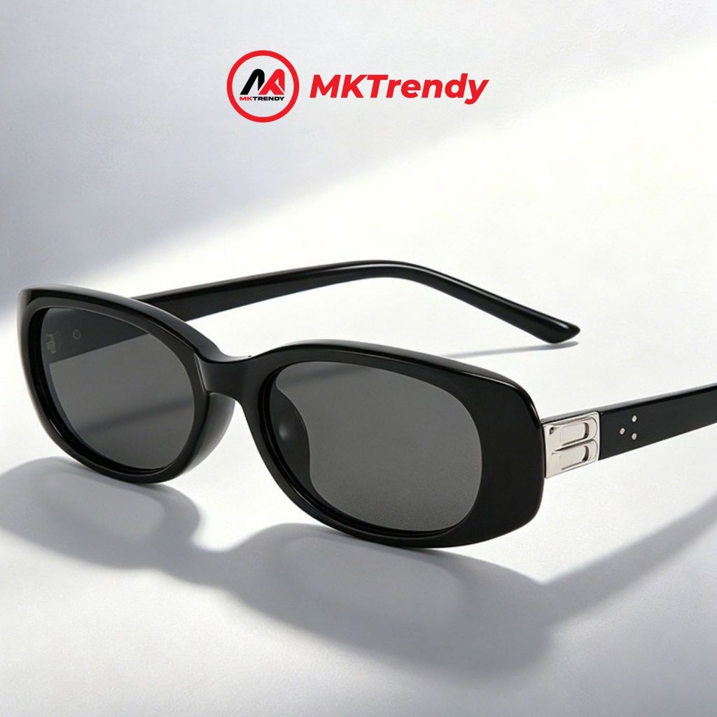 Kính râm gọng vuông MKTRENDY kính mát chống tia UV thời trang nam nữ phong cách sang trọng cao cấp T603