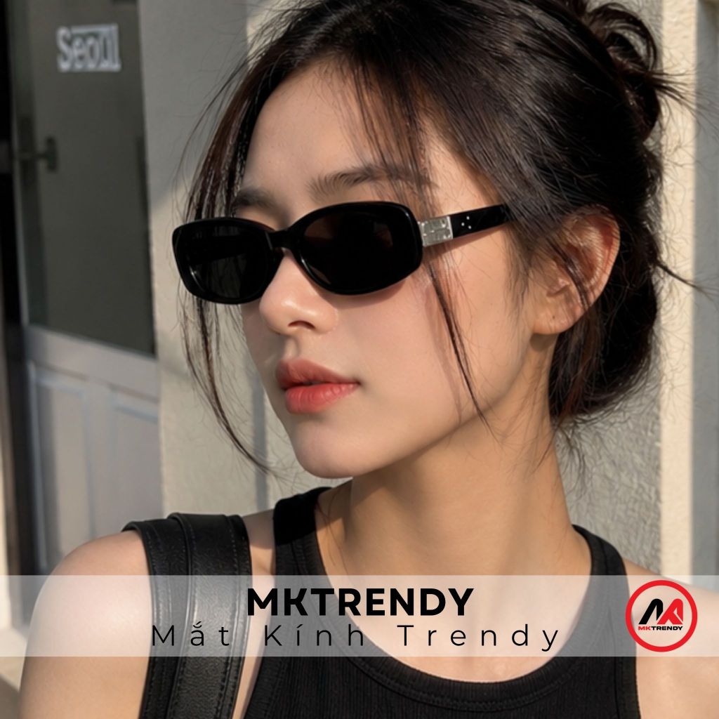 [Live x MKTRENDY] Kính râm gọng vuông thời trang nam nữ chống tia UV chống nắng phong cách sang trọng T603