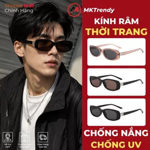 Kính râm gọng vuông MKTRENDY kính mát chống tia UV thời trang nam nữ phong cách sang trọng cao cấp T603