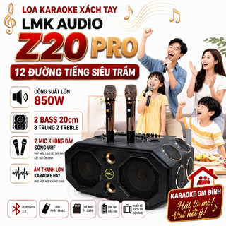 Loa Karaoke Xách Tay Z20 PRO 12 Đường Tiếng Siêu Trầm, Công Suất Lớn 850W, Hệ Thống 12 Loa 2 Bass 20Cm 8 Trυng 2 Treble