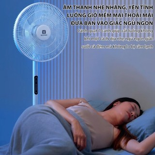 [Hàng Mới Ưu Đãi]Quạt Cây Đứng 7 Cánh QCOOKO Quạt Đứng Làm Mát Cực Nhanh Điều Khiển Từ Xa