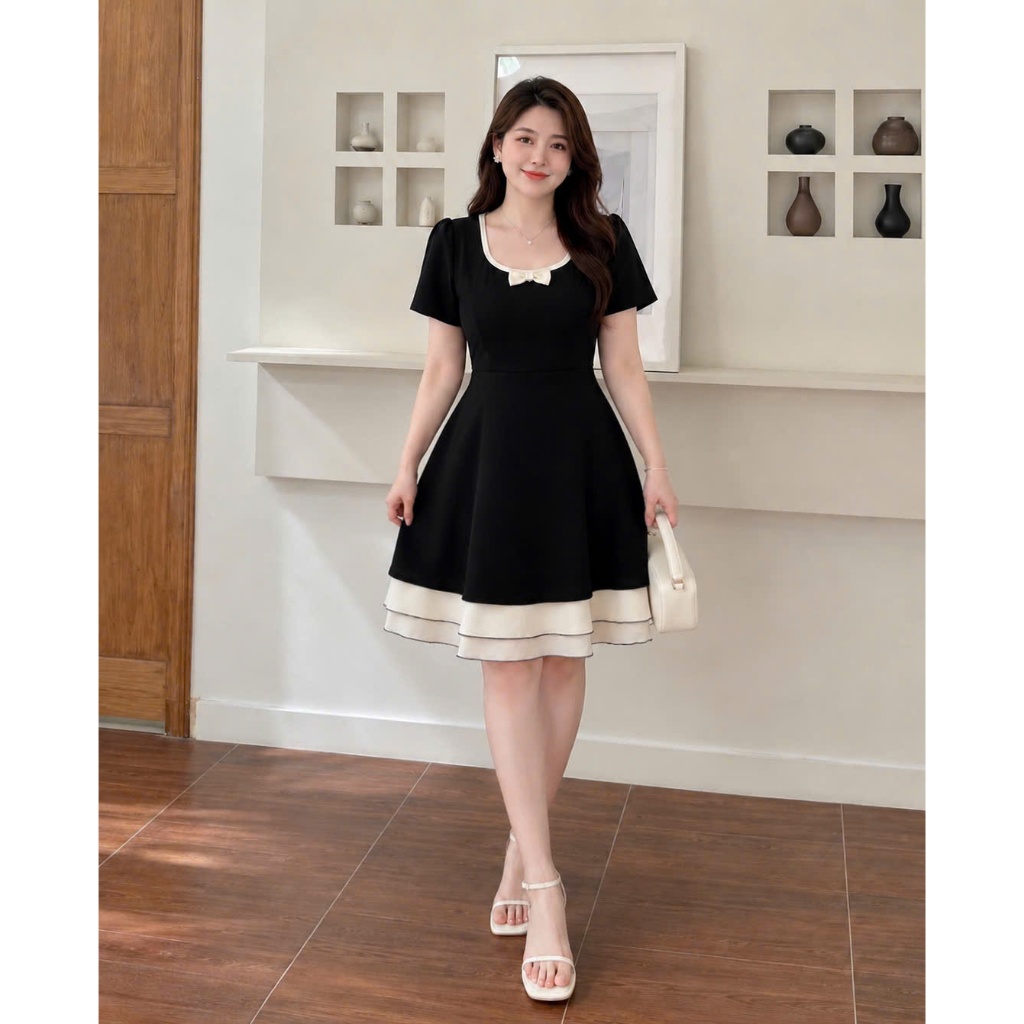 Đầm Bigsize Nữ Mặc Tết Sang Trọng Dáng Ngắn & Dài Váy Chữ A Che Khuyết Điểm Cho Nàng 58–92kg A692+A693