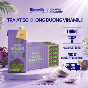 Trà Atisô Không Đường Vinamilk 1L - Thùng 12 Hộp