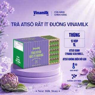Trà Atisô Rất Ít Đường Vinamilk 1L - 12 Hộp