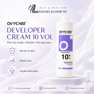 Oxy Trợ Nhuộm OVYCHEE Developer Cream 10 VOL 3% 1000ml | Dễ Pha Màu, Hỗ Trợ Lên Màu Chuẩn Salon.