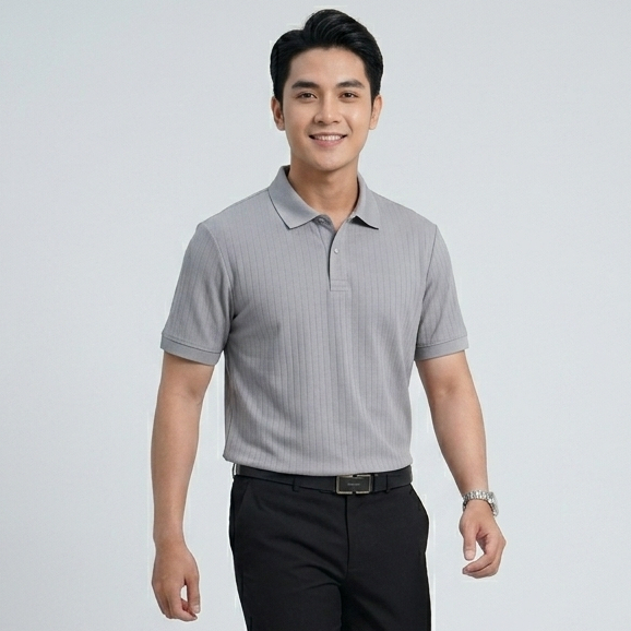 Áo PoloTăm Gân Nam AZ FASHION Cao Cấp Áo Thun Nam Có Cổ Vải Đũi Gân Co Giãn 4 Chiều Phong Cách Hàn Quốc Lịch Lãm
