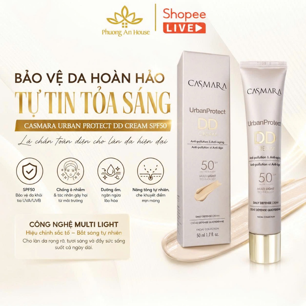 Kem ngày đô thị 4 trong 1 Casmara DD Cream Urban Protect 50mL