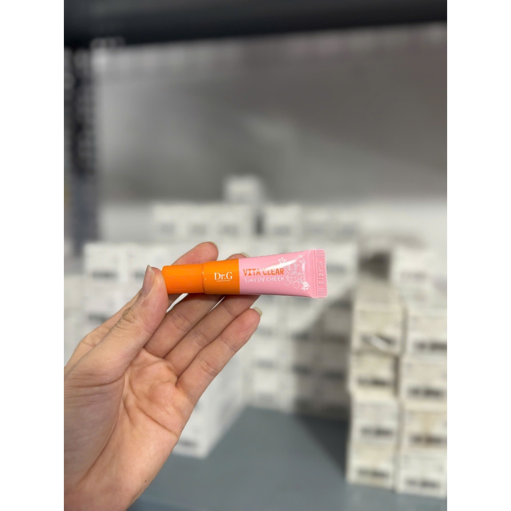 (Mini) Má Hồng Trang Điểm Dr.G Vita Clear Mini UV Cheek 5ml