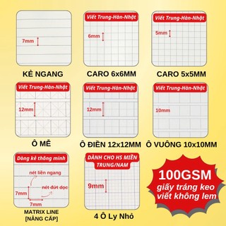 Giấy Refill Classmate100GSM Đa Dạng Dòng Kẻ, Ghi Nhớ Từng Nhanh, Luyện Viết Tiếng Trung Nhật Hàn Tráng Keo Chống Thấm