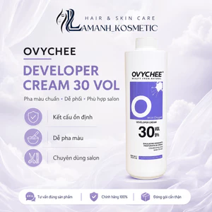 Oxy Trợ Nhuộm OVYCHEE Developer Cream 30 VOL 9% 1000ml | Dễ Pha Màu, Hỗ Trợ Nâng Sáng Chuẩn Salon.