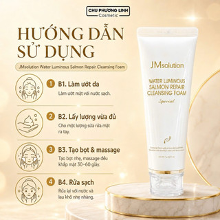 [Mua 1 tặng 1] Sữa rửa mặt trứng cá hồi JM Solution CB0380