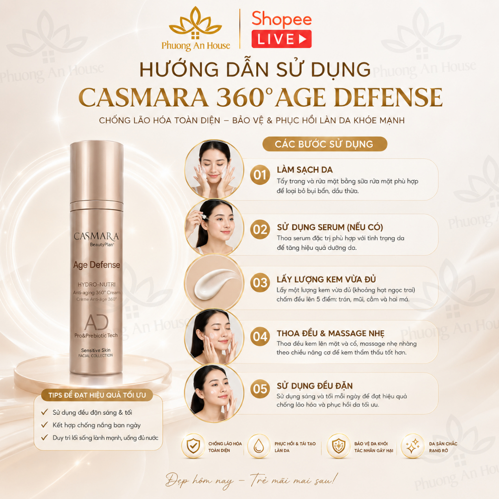 Kem dưỡng chống lão hóa CASMARA 360 Age Defense 50mL