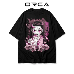 Áo thun Orca in hình Nezuko Kamado Demon Slayer - Vải Cotton cao cấp - ORCA143