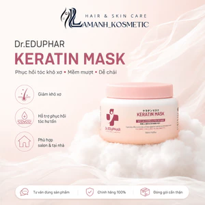 Kem Ủ Tóc Dr.EDUPHAR Keratin Mask 500ml | Phục Hồi Tóc Khô Xơ, Mềm Mượt Dễ Chải.