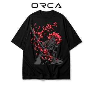 Áo thun Orca in hình Kamado Tanjiro Demon Slayer - Vải Cotton cao cấp - ORCA150