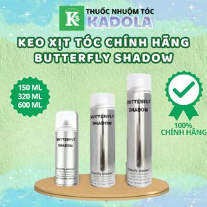 Keo Xịt Tạo Kiểu Tóc Nam Nữ 150ml 320ml 600ml BUTTERFLY SHADOW Keo Bạc - [Chính Hãng] | Thuốc nhuộm tóc Kadola