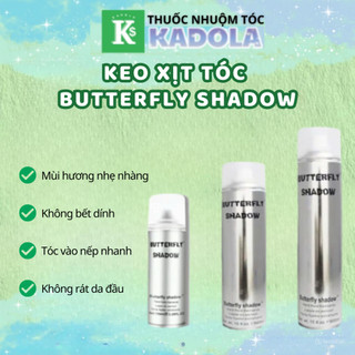 Keo Xịt Tạo Kiểu Tóc Nam Nữ 150ml 320ml 600ml  BUTTERFLY SHADOW Keo Bạc - [Chính Hãng] | Thuốc nhuộm tóc Kadola