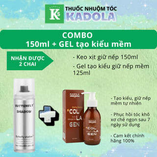 Keo Xịt Tạo Kiểu Tóc Nam Nữ 150ml 320ml 600ml  BUTTERFLY SHADOW Keo Bạc - [Chính Hãng] | Thuốc nhuộm tóc Kadola