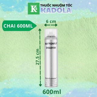 Keo Xịt Tạo Kiểu Tóc Nam Nữ 150ml 320ml 600ml  BUTTERFLY SHADOW Keo Bạc - [Chính Hãng] | Thuốc nhuộm tóc Kadola