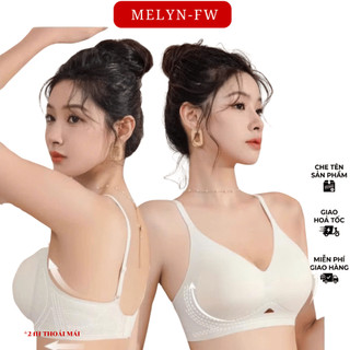 Áo ngực áo lót bra nữ su mỏng không gọng mút đệm tròn gom quả chống xệ hạn chế mỡ lưng BRA9656