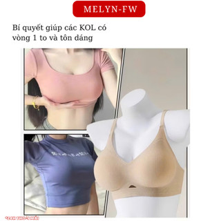 Áo ngực áo lót bra nữ su mỏng không gọng mút đệm tròn gom quả chống xệ hạn chế mỡ lưng BRA9656