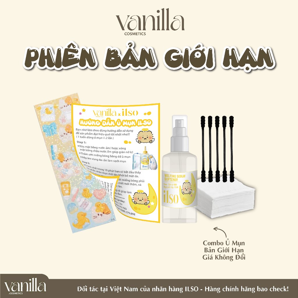 [BẢN GIỚI HẠN]Tinh Chất Ủ Mụn Đầu Đen Làm Mềm Sợi Bã Nhờn ILSO Super Melting Sebum Softener CHIẾT CHÍNH HÃNG VANILLA COS