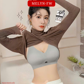 Áo ngực áo lót bra nữ su mỏng không gọng mút đệm tròn gom quả chống xệ hạn chế mỡ lưng BRA9656