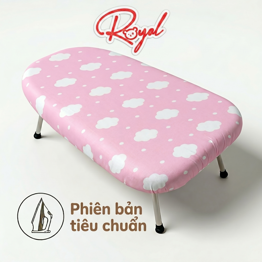 Bàn Để Ủi Quần Áo Royal Kích Thước Nhỏ Dễ Dàng Cất Gọn Giúp Tối Ưu Không Gian Kèm Lớp Lót Cotton Chống Bỏng