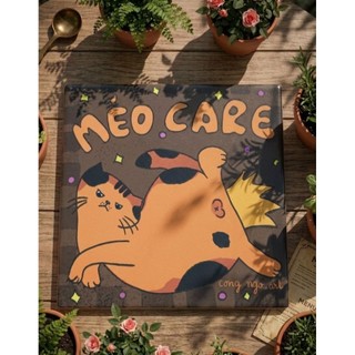 🐱 Lót Ly Gốm "Những Chiếc Mèo Thư Giãn" – congngoartwork
