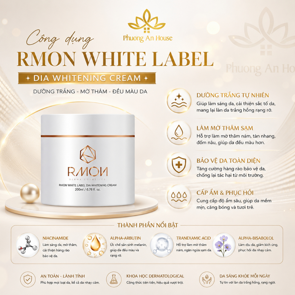 Kem dưỡng trắng da body RMON hàng công ty chính hãng Hàn Quốc 200ml