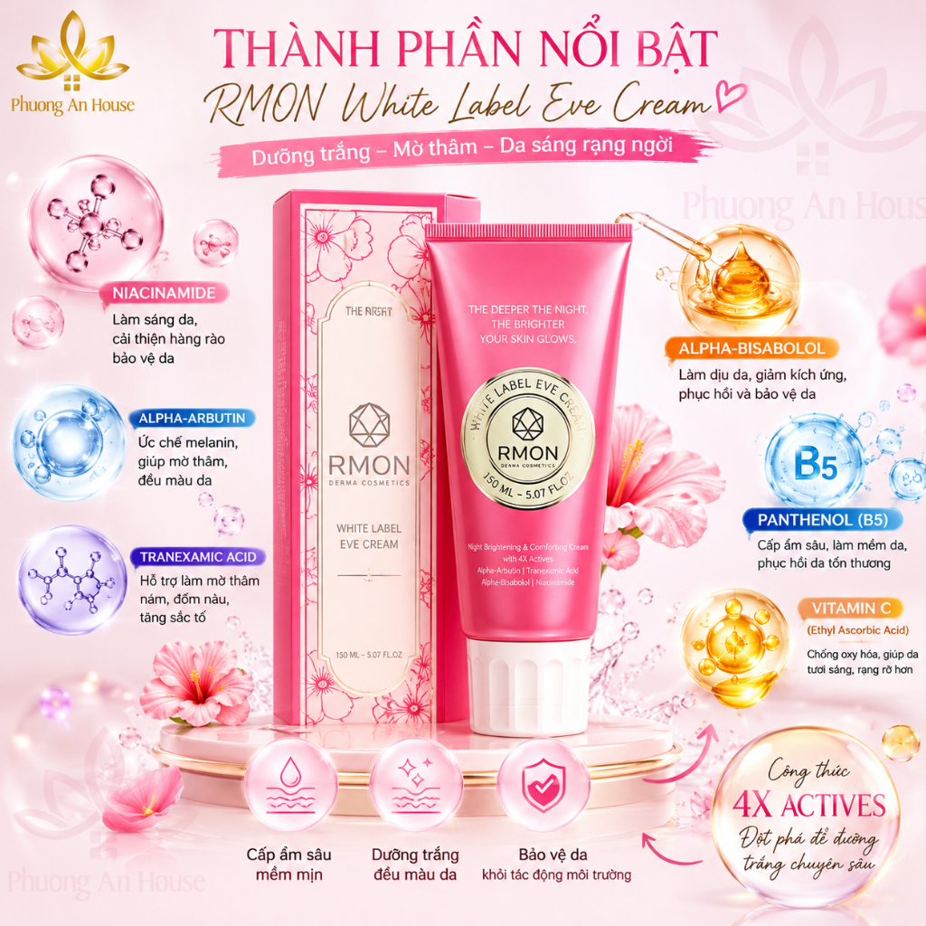 Kem dưỡng trắng da body RMON hàng công ty chính hãng Hàn Quốc 200ml