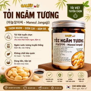 🧄 TỎI NGÂM TƯƠNG HÀN QUỐC 600G - Giòn thơm từng tép – Cho món Hàn thơm ngon, đậm vị - Ăn kèm thịt nướng • Cơm • Mì • Lẩu
