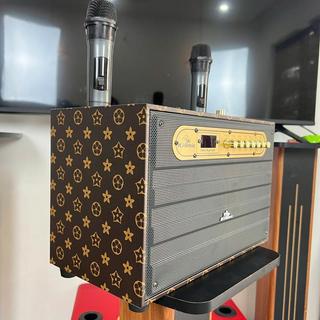LOA KARAOKE BLUETOOTH XÁCH TAY KIOMIC K9 BASS 20CM, Tặng Kèm 2 Micro Không Dây Hát Siêu Nhẹ.