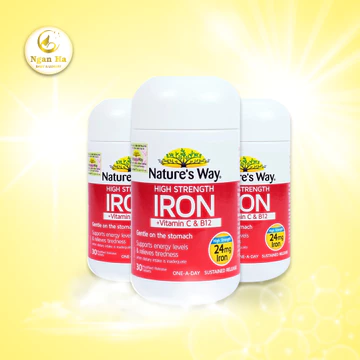 SẮT HỮU CƠ Nature’s Way - Hỗ Trợ Bổ Sung Sắt, Vitamin C & B12 Cho Cơ Thể