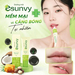 Tạm biệt môi khô nứt nẻ, sở hữu ngay đôi mềm mịn, căng bóng tự nhiên cùng dưỡng môi Esunvy an toàn, lành tính(Tube 10g)