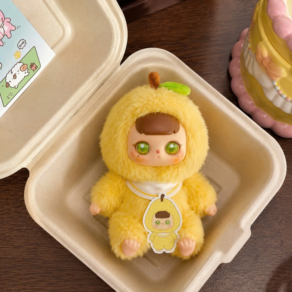 Blind box túi mù móc khoá gấu bông trái cây GUAILA TOYS 20cm, gấu bông dễ thương đồ chơi cho bé hộp mù