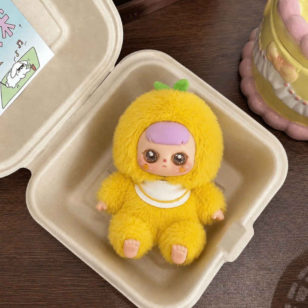 Blind box túi mù móc khoá gấu bông trái cây GUAILA TOYS 20cm, gấu bông dễ thương đồ chơi cho bé hộp mù
